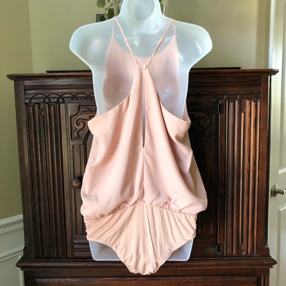 NWT Umgee Nude Cami Bodysuit Back Detail SMALL - Picture 3 of 6